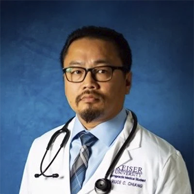 A headshot of Dr. Bruce Chiang, a chiropractor at ChiangWell Medical.